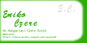 eniko czere business card